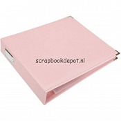 We R Classic Leather 3-Ring Binder Album Pretty Pink 12x12inch