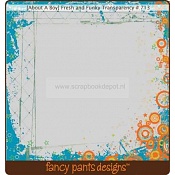 Fancy Pants Transparente sheet met print 30x30cm Fresh & Funky