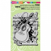 Stampendous Cling Rubber Stamp Acoustic Sounds