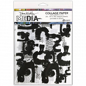 Dina Wakley Media Tissue Pack Collage Paper Painted Marks