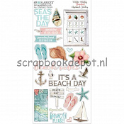49 and Market Vintage Artistry Beached - Chipboard Stickers