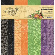 Graphic45 Charmed - 12x12inch Paper Pad patterns&solid