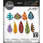Sizzix Thinlits Die Set Tim Holtz - Artsy Leaves