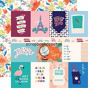 Carta Bella Let's Travel - 3x4inch Journaling Cards paper