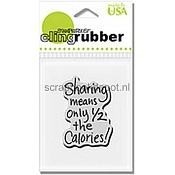 Stampendous Cling Rubber Stamp Share Half