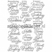 Memory Box Clear Stamps Joyful Moments