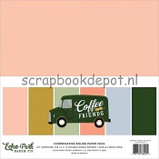 Echo Park Coffee & Friends - Solid Cardstock 12x12 6/pkg
