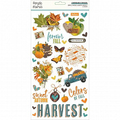 Simple Stories Vintage Country Harvest - Chipboard Stickers