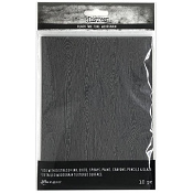 Tim Holtz Distress Black Woodgrain Cardstock paper 5x7inch 10/Pk