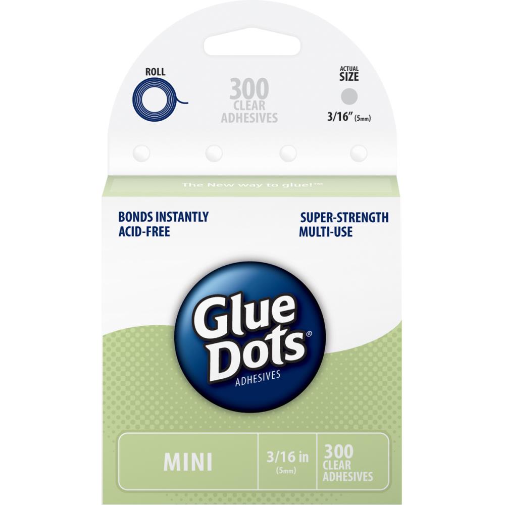 Glue Dots 5mm Mini Dots Roll 300/pkg (groen)