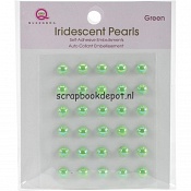 Queen & Co Iridescent Pearls - Green