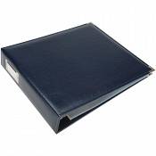 We R Classic Leather 3-Ring Binder Album Navy 12x12inch
