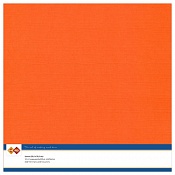 SC11 10 vel Linnenkarton cardstock 30,5x30,5cm - Oranje