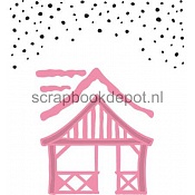 Marianne Design Collectable Christmas village chalet + stempel