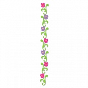 Sizzix decorative strip - Hello Kitty Flowers with Vine#2