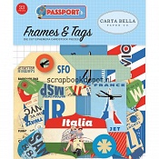 Carta Bella Passport - Frames&Tags Ephemera diecuts