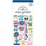 Doodlebug Hello - Hello Sprinkles Enamel Shapes