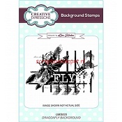 Creative Expressions cling stempel - Background Dragonfly