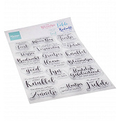 Marianne Design Clear Stamp - Lieve teksten (NL)