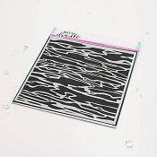 Heffy Doodle Stencil - Ripple Waves 6x6inch