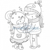 Rachelle Anne Miller - Christmas Lily & Milo clear stamp
