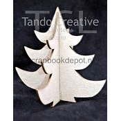 Tando Creative - Mini 3D Christmas Tree (greyboard) 2st.