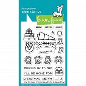 Lawn Fawn Clear Stamps 3x4inch - Car Critters Christmas Add-On